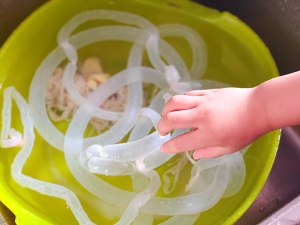 The practice measure of the practice of children crackling bowel that succeeds 5