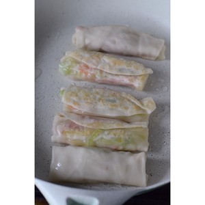 The magical function of dumpling skin " 3 spring roll " practice measure 8