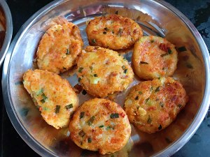 The practice measure that exceeds cake of potato of bright shrimp of sweet quick worker 8