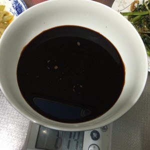 Green oily noodles served with soy sauce (quick worker is simple, delicate and inapproachable) practice measure 2