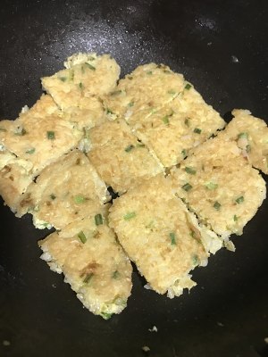 The practice measure of egg rice cake 7