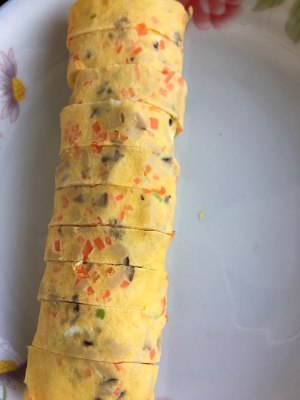 朝食の練習尺度 chicken egg roll 10
