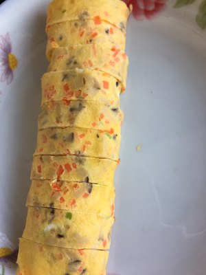 朝食の練習尺度 chicken egg roll 10 