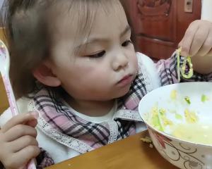 The practice measure of slippery soup of shrimp of sweet green egg 1
