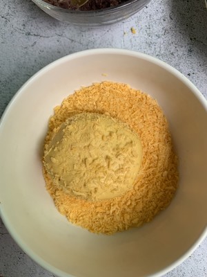 The practice measure of the ormosia pumpkin cake that young lady elder sister loves to eat 5