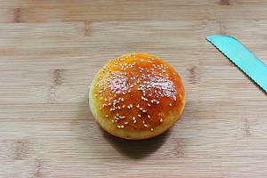 Breakfast hamburger is in Kendeji easily the home is done---"Corn chicken hamburger " practice measure 17