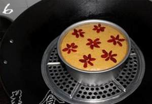 The practice measure of pumpkin steamed sponge cake 6