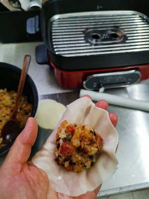 〜学生の朝食の一番上に集まった生地で蒸したダンピングの最もシンプルなもの〜（研磨済み もち米にはすべてを含めることができます）-空飛ぶボイラー14の練習方法をこする14 