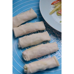 The magical function of dumpling skin " 3 spring roll " practice measure 7