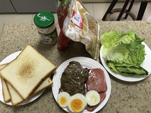 The practice measure of beef sandwich 1