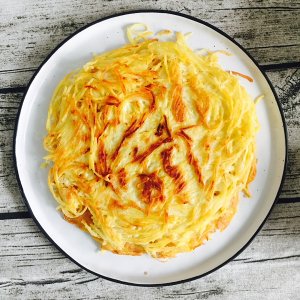 The practice measure of cake of potato silk egg 4