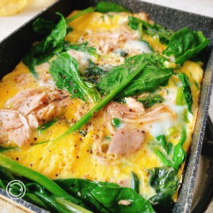 Spinach tuna the practice measure of egg cake sandwich 5
