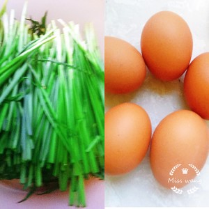 The practice measure that leek of dumpling of egg of quick worker leek does not give water to operate 1
