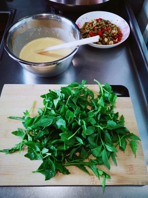 Breakfast cake (celery leaf edition) practice measure 1