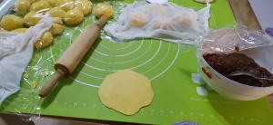 The practice measure of pumpkin steamed bread 1
