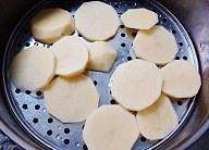 The practice measure of cake of potato ham breakfast 2