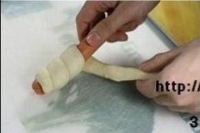 The practice measure that hot dog biscuit coils 3