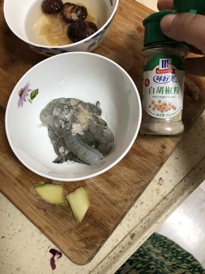 The take time of the breakfast that summer vacation son loves to eat but sweet the practice measure of congee of slippery chop shelled fresh shrimps 3