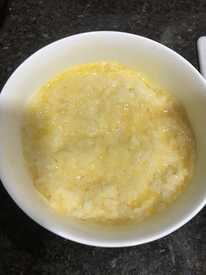 The practice measure of egg rice cake 3