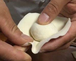 Manual steamed stuffed bun (navel is wrapped) practice measure 14