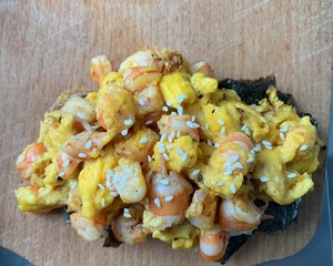 Sandwich of slippery egg of shrimp of zephyr sea liver mosses [healthy skill is grasped] practice measure 7