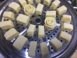 The practice measure of steamed bread of anhydrous grandma sweet egg 14