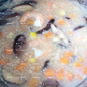 Secret? The practice step that takes not fat assorted seafood congee 6