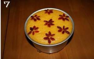 The practice measure of pumpkin steamed sponge cake 7