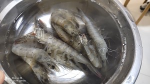 The practice measure of slippery soup of shrimp of sweet green egg 2