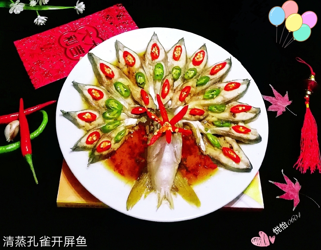 
The practice of fish of authentic peacock spread its tail, how is the most authentic practice solution _ done delicious