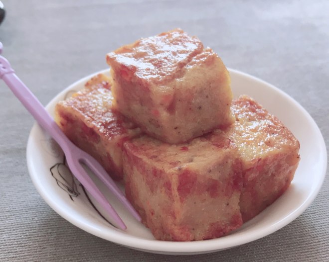 
Abstain Q to play the way of piscine bean curd, how to do delicious