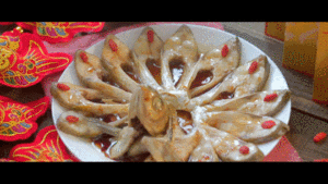 The practice measure of fish of spread its tail of the 10 or 20 days following Lunar New Year's Day 13