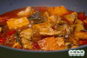 The practice measure of fish of stew of tomato bean curd 5