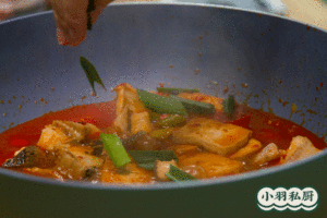 The practice measure of fish of stew of tomato bean curd 6