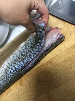 Piece fish of pickled Chinese cabbage of the fish of piscine ～ water that boil coils the tutorial of slices of fish meat that coil, 