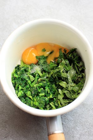Sootiness the practice measure of egg roll of spinach of 3 article fish 2