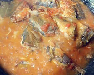The practice measure of fish of eggplant juice stew 5