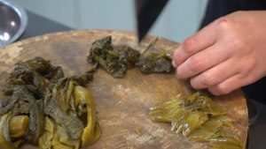 The practice measure of fish of pickled Chinese cabbage 3