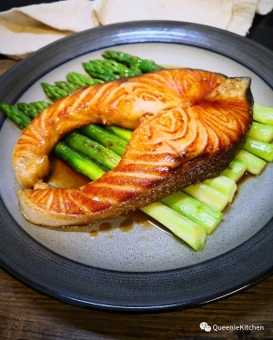Take the practice step that burns asparagus of 3 article fish 8
