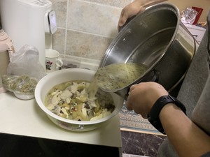 The practice measure of fish of pickled Chinese cabbage of the edition that drink boiling water 17
