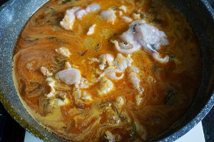 The practice measure of the fish of water of pickled Chinese cabbage that boil 23