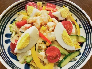 Delicate the practice measure of the tuna vegetable salad of the eat that reduce fat 2