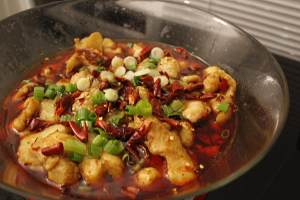 Plain dish is classical - - the practice measure of the fish of hemp hot water that boil 7