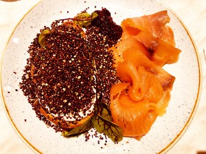 Bulisi goosefoot wheat sandwich adds class net red Brunch- 3 article of sootiness practice measure of the fish 5