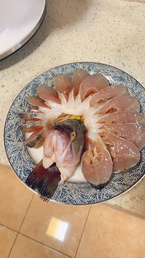 The daily life of a family is delicate, fish of spread its tail (steamed weever) practice measure 3