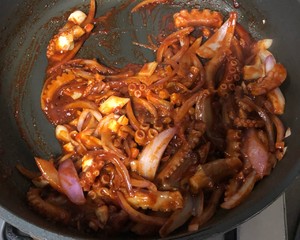 Han Shi is hot fry octopus (hot fry 8 ungual fish) practice measure 5