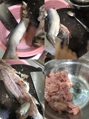 The practice measure of manual fish cake 1