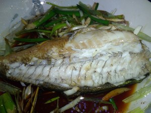 Steamed yellow croaker of the child (which to eat to was not pricked) practice measure 10