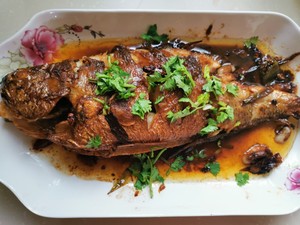 The practice measure of yellow croaker of braise in soy sauce 5