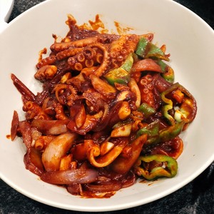 Han Shi is hot fry octopus (hot fry 8 ungual fish) practice measure 6
